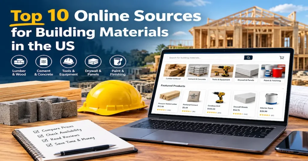 Top 10 Online Sources for Building Materials in the US